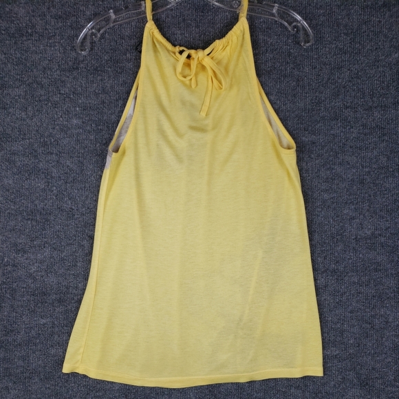 Inc International Concepts Yellow Grey Sleeveless Top With Embellishments - Picture 6 of 9